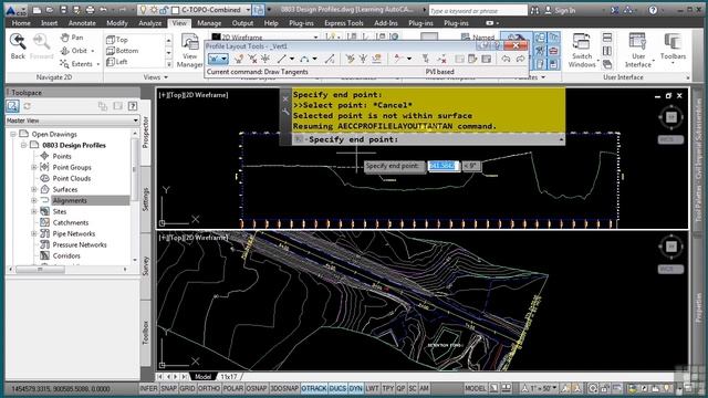 Designing Profiles in AutoCAD Civil 3D смотреть онлайн