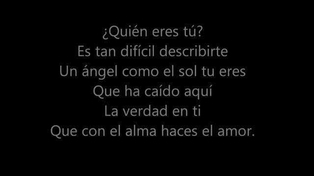 UN ANGEL COMO EL SOL TU ERES - EROS RAMAZZOTTI (Letra) смотреть онлайн