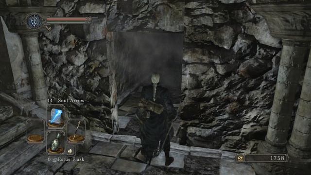 Dark Souls II - First Sorcerer's Staff (Catalyst) location behind Illusory Wall смотреть онлайн