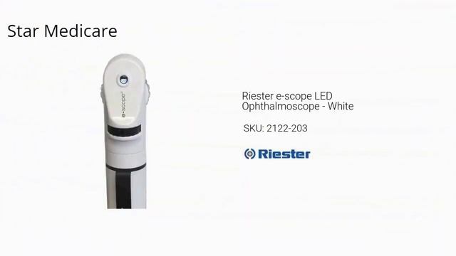 Riester e scope LED Ophthalmoscope White смотреть онлайн