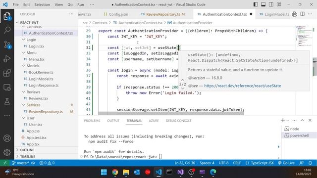 React and JWT смотреть онлайн
