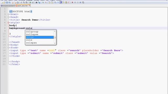 How to create search box using html and css? смотреть онлайн