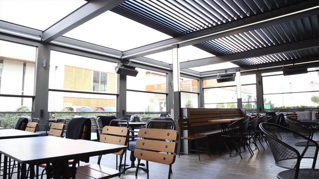 Пергола Биоклиматик и Остекление Панорама