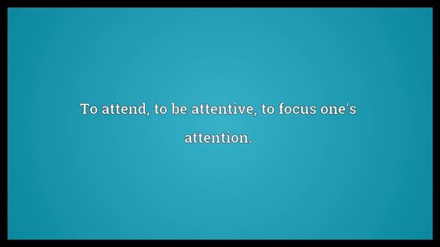 Pay attention Meaning смотреть онлайн