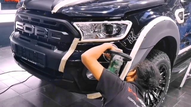 FORD RANGER RAPTOR window tinting and coating services by M-PRO AUTO CARE смотреть онлайн