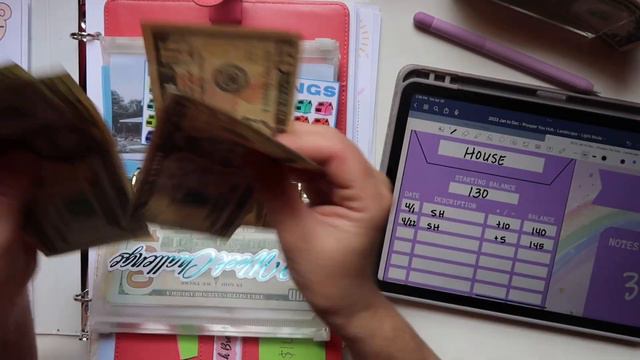 Cash Stuffing into Savings Challenges! Final cash stuffing of April смотреть онлайн