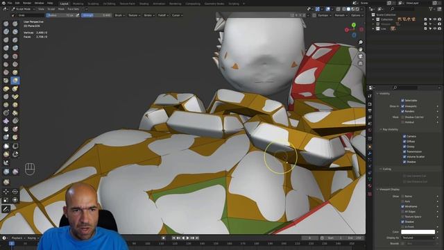 35. Adjusting the low poly - Create a commercial game 3D character смотреть онлайн