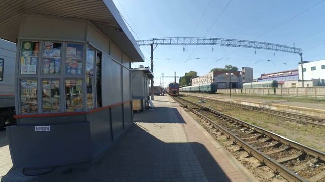 Электропоезд ЭД9М-0249 станция Воронеж-1 19.08.2016 смотреть онлайн