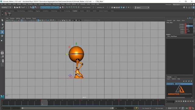 Autodesk Maya - Advanced Walk Cycle - blocking - Part 01 смотреть онлайн