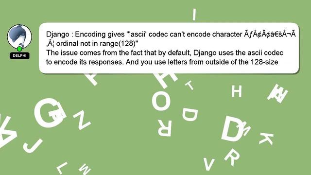 Django : Encoding gives "'ascii' codec can't encode character ÃƒÂ¢Ã¢â€šÂ¬Ã‚Â¦ ordinal not in range( смотреть онлайн