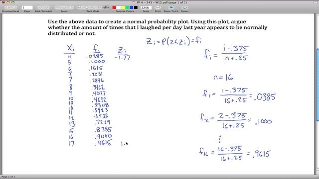 Normal Probability Plot example смотреть онлайн