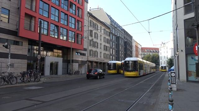 Straßenbahn Berlin | BVG Bombardier Flexity Berlin / AEG GT6N / Tatra KT4 | Hackescher Markt | 2016
