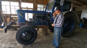 Начал устанавливать газоновский передок на Т-40