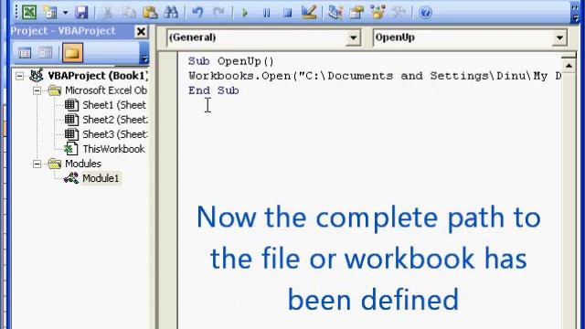 How to open a workbook using VBA (macro) смотреть онлайн