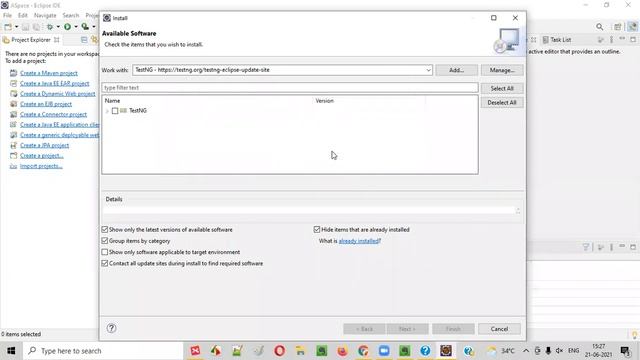 Installing TestNG in Eclipse IDE - The Latest Way (2021) смотреть онлайн