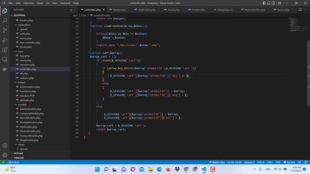 Xây dựng website mô hình MVC PHP P.26 (add to cart) смотреть онлайн