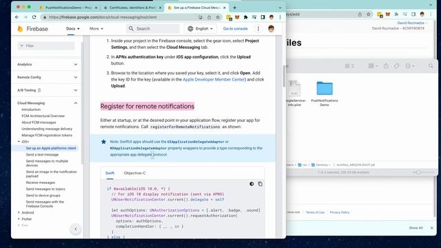 iOS Tutorial: Push Notifications with Firebase Cloud Messaging (Swift, SPM, APNs, etc.) смотреть онлайн