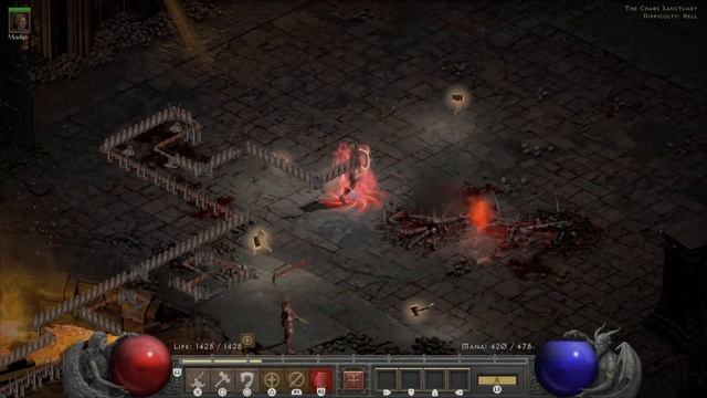 Diablo II - Resurrected Concentration And Redemption Aura Connection Interrupted