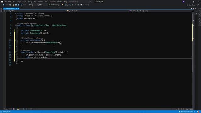 How To Draw a Line in Unity | Line Renderer Tutorial 1 смотреть онлайн