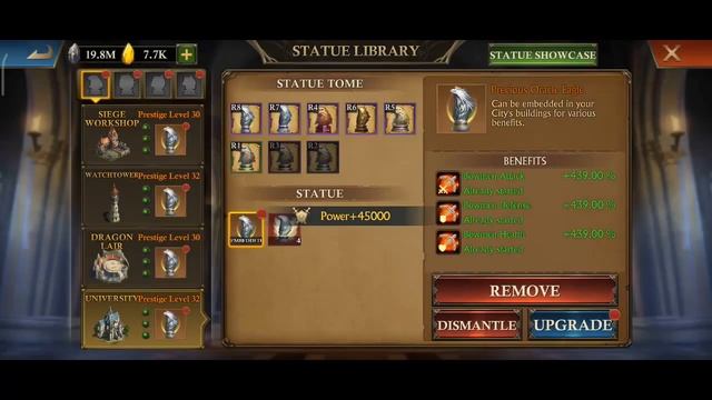 I decided to unlock 1 Oracle set and got 10m points in Statue upgrade quest | KING OF AVALON смотреть онлайн