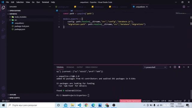 Aula 3 - Configurando o Sequelize no projeto Node смотреть онлайн