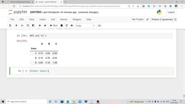 pandas |12| How to select data in multi-index dataframe | Waht is cross selection |Marathi | Pyhton смотреть онлайн