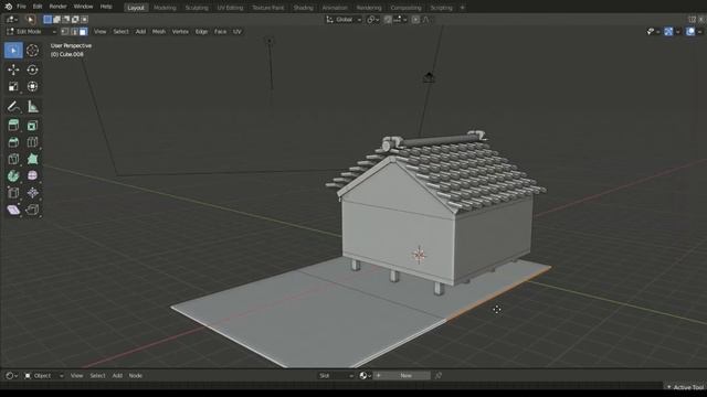 Traditional House Speed Modeling - Grid Modeler (blender addon) смотреть онлайн