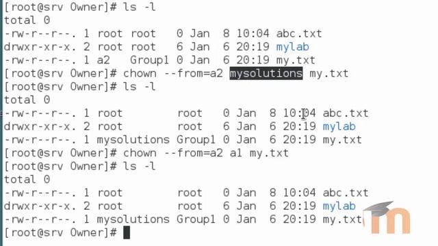 File Permissions in RHEL 7 - Part 6 ( Owner and Group Settings ) смотреть онлайн