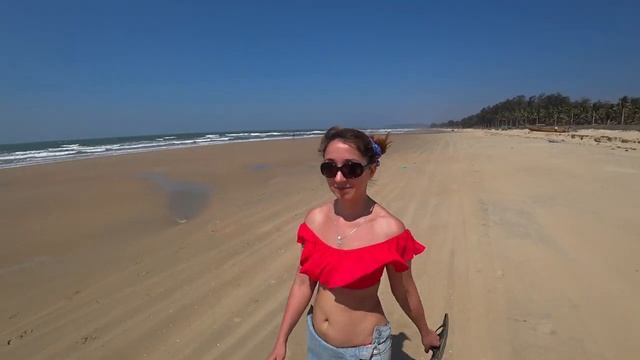 Paradise beach, самый лучший пляж в Гоа! Самостоятельно на байке. Индия. 2019 смотреть онлайн