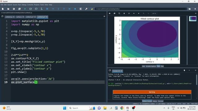3D Surface Plots| Contour Plots | Python | Data Visualization | Matplotlib смотреть онлайн