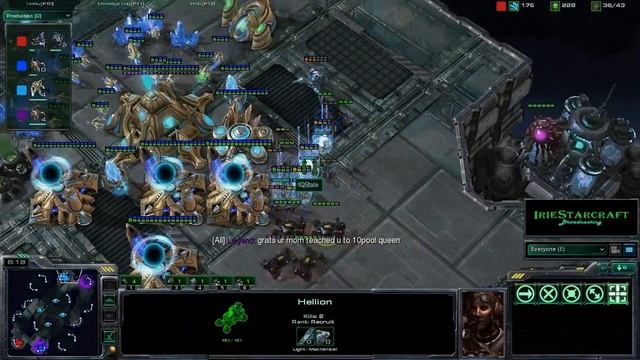 IS0130 - 2v2: (T)Vitamin, (Z)haCkProTech vs. (P)tQState, (Z)Legend - Game 1 смотреть онлайн