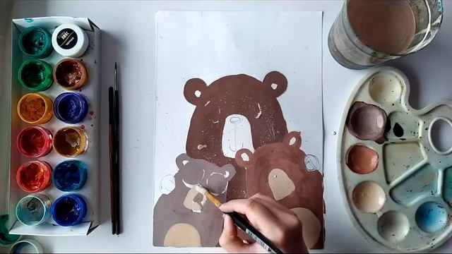 Подарок на День матери. Открытка "Мишки" смотреть онлайн