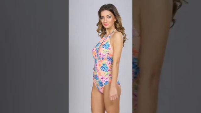 Studio - Tutti Frutti Halter Neck Tummy Control Swimsuit #Studio #womensfashion #swimwear смотреть онлайн