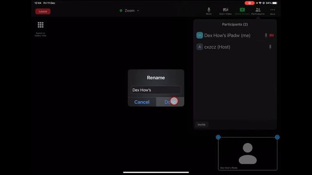 How to Change Zoom Name on iPad смотреть онлайн