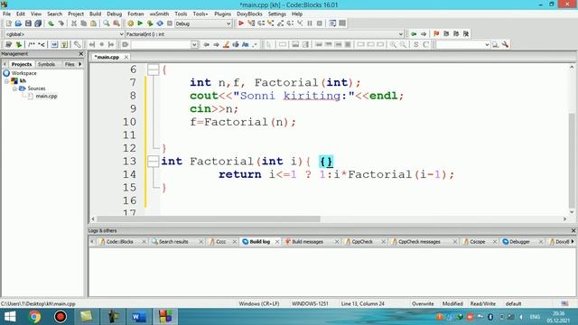 4-DARS.C++ DASTURLASH TILINI O'RGANAMIZ.