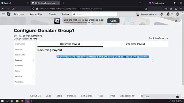 How to verify roblox group funds payout ? смотреть онлайн