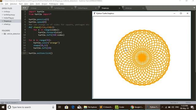 Python Turtle Graphics Polygon of 12 sides смотреть онлайн