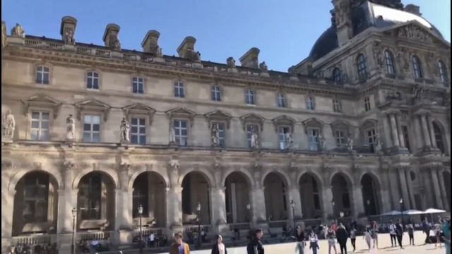 Лувр. Париж, Франция. Путешествие по Франции. Louvre, Paris, France смотреть онлайн