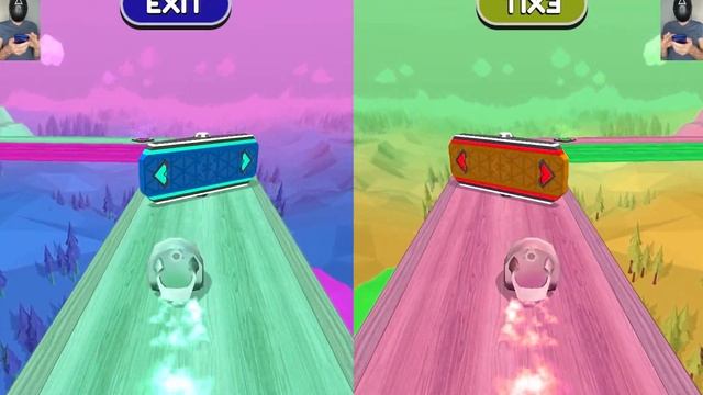 Going Balls Reverse - Portal Run vs Race vs Challenge! Color SpeedRun Gameplay смотреть онлайн