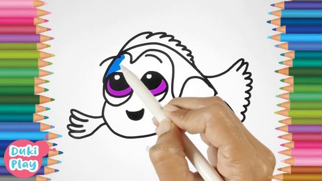 Finding Nemo Dory Drawing Tutorial Easy | easy draw finding nemo dory | easy dory drawing tutorial смотреть онлайн