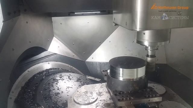 ОБРАБОТКА: SolidCAM IMachining кукурузной фрезой от HoffmanGroup