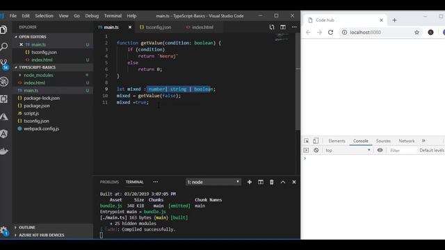 Typescript Refresher | datatype tupple смотреть онлайн