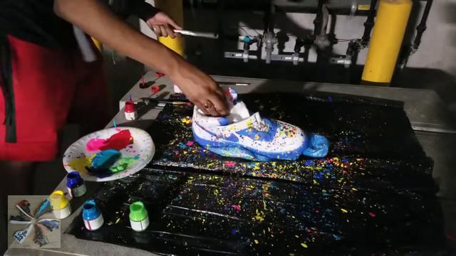 Paint Splatter Air Force 1 CUSTOM W/ On Foot смотреть онлайн
