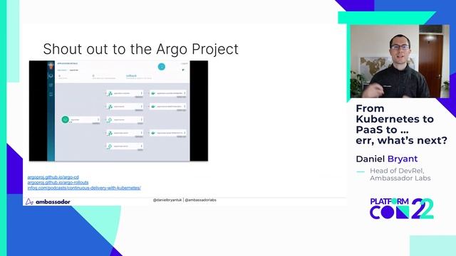 From Kubernetes to PaaS to … err, what’s next? • Daniel Bryant • PlatformCon 2022 смотреть онлайн