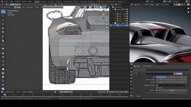 PORSCHE CARRERA GT | LOW POLY MODELING | BLENDER смотреть онлайн
