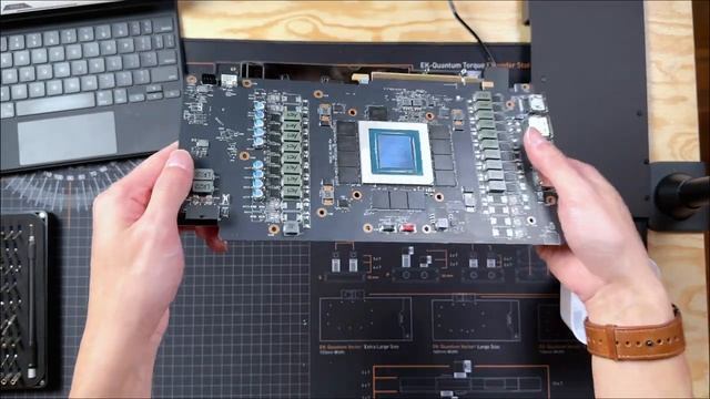 How to Install EKWB EK-Quantum Vector² Trio RTX 4090 GPU Water Block [Tutorial] смотреть онлайн