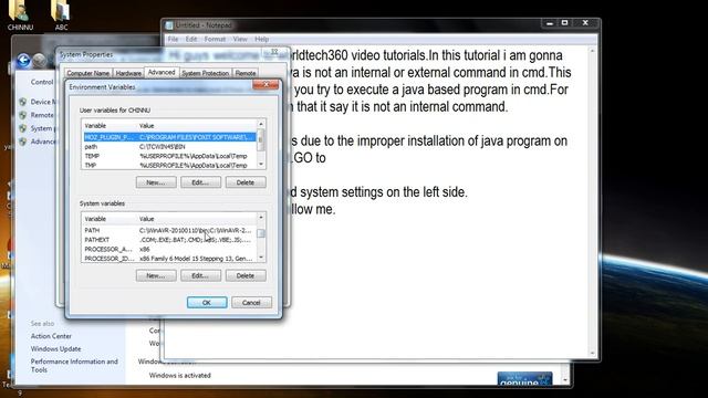 Fix java is not recognized as internal or external command-100% works смотреть онлайн