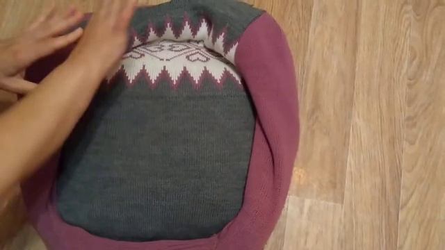 Как сделать удобную лежанку для кошек своими руками из старой одежды. (Быстро) смотреть онлайн