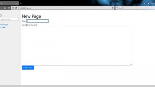CS50’s Web Programming with Python and JavaScript - Project 1 (Wiki)