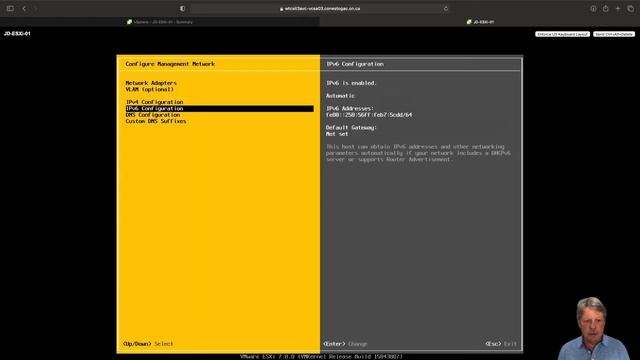 Configuring IP on an ESXi 7 Host смотреть онлайн
